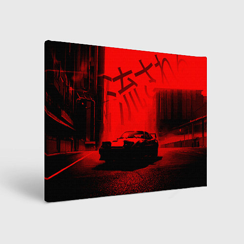 Картина прямоугольная Японский спорткар / 3D-принт – фото 1