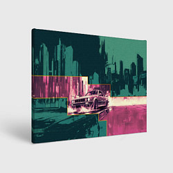 Картина прямоугольная Дрифтующий спорткар