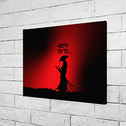 Холст прямоугольный Самурай на пути, цвет: 3D-принт — фото 2
