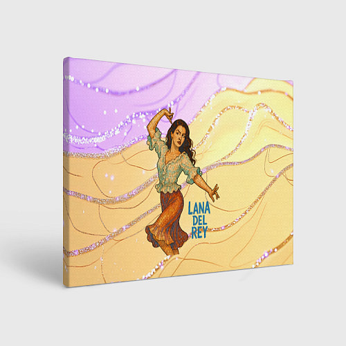 Картина прямоугольная Lana Del Rey танцует / 3D-принт – фото 1