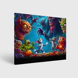 Картина прямоугольная Кошмарный сон Тома - нейроарт фантазия