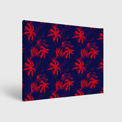 Картина прямоугольная The palm tree is red
