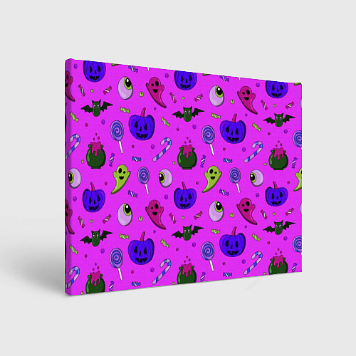 Картина прямоугольная Halloween pink / 3D-принт – фото 1