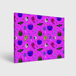 Холст прямоугольный Halloween pink, цвет: 3D-принт