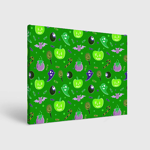 Картина прямоугольная Halloween green / 3D-принт – фото 1