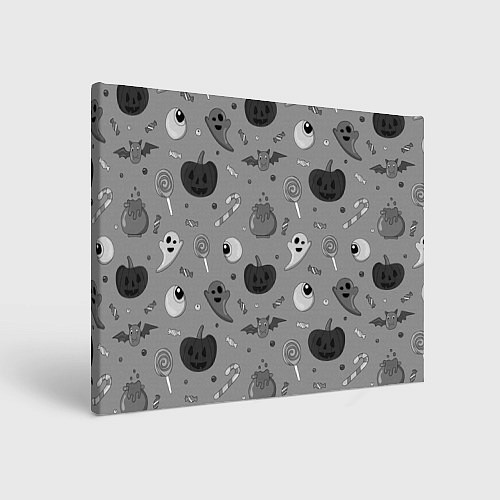 Картина прямоугольная Halloween grey / 3D-принт – фото 1