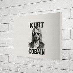 Холст прямоугольный Kurt Cobain - grunge-art, цвет: 3D-принт — фото 2