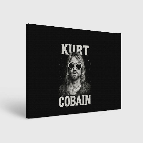 Картина прямоугольная Курт Кобейн - гранж-арт / 3D-принт – фото 1