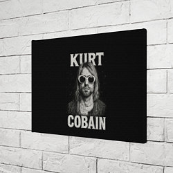 Холст прямоугольный Курт Кобейн - гранж-арт, цвет: 3D-принт — фото 2
