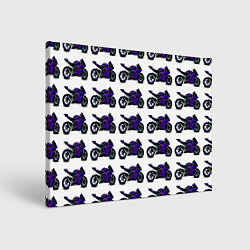 Картина прямоугольная Motorcycle purple gloss