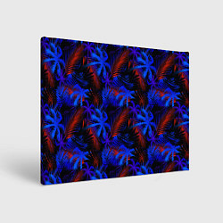 Картина прямоугольная Palm dark blue