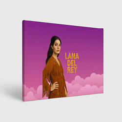 Холст прямоугольный Певица Lana Del Rey, цвет: 3D-принт