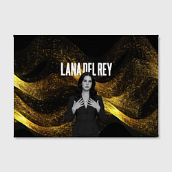 Холст прямоугольный Lana Del Rey в черном платье, цвет: 3D-принт — фото 2