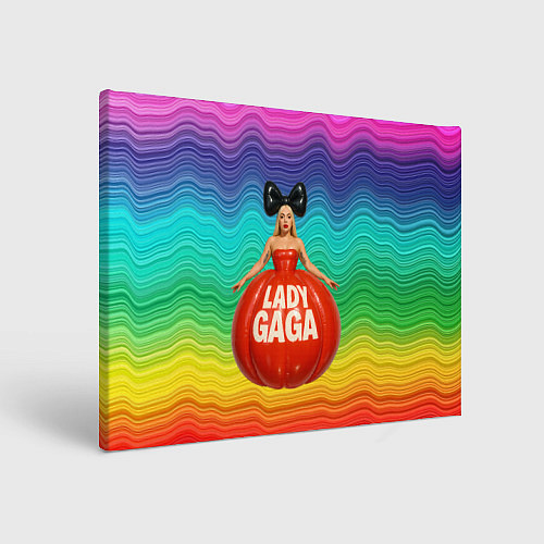 Картина прямоугольная Леди Гага в круглом надувном платье / 3D-принт – фото 1