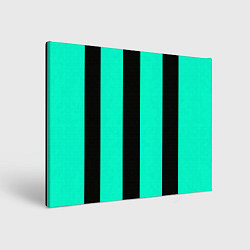 Картина прямоугольная Color light blue white line