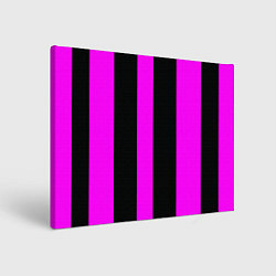 Картина прямоугольная Color black pink lines