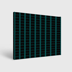 Картина прямоугольная Color blue dark stripe
