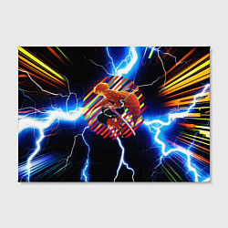 Холст прямоугольный Anime Demon Slayer Zenitsu, цвет: 3D-принт — фото 2