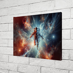 Холст прямоугольный Космонавт в космической туманности, цвет: 3D-принт — фото 2