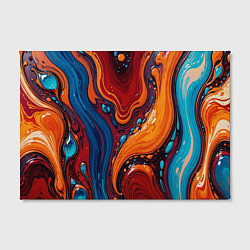 Холст прямоугольный Пламя и синева, цвет: 3D-принт — фото 2