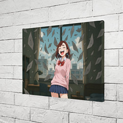 Холст прямоугольный Сиратори Айра смеется - Дандадан, цвет: 3D-принт — фото 2