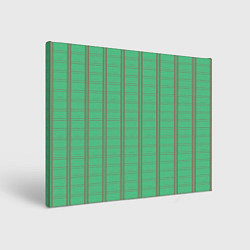 Картина прямоугольная Color green cage brown stripes