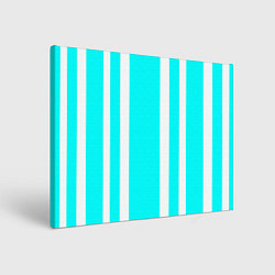 Картина прямоугольная Color blue white stripes