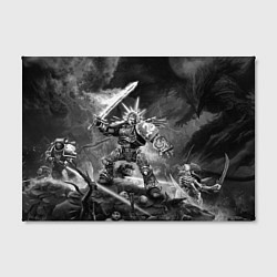 Холст прямоугольный Робаут Жиллиман - Ультрамарины Warhammer, цвет: 3D-принт — фото 2