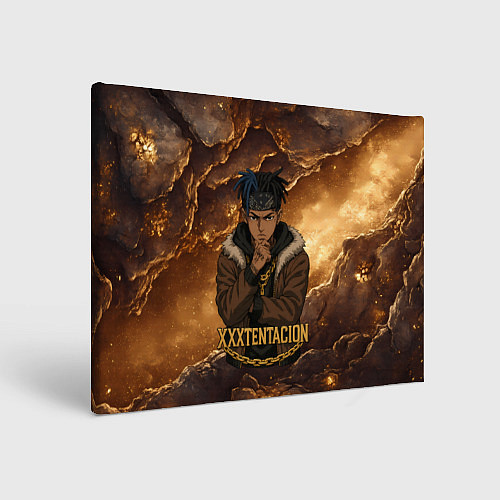 Картина прямоугольная XXXTentacion anime style / 3D-принт – фото 1