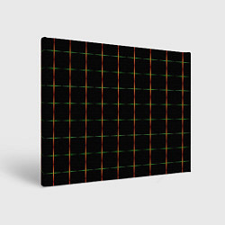 Картина прямоугольная Color black orange green crosses
