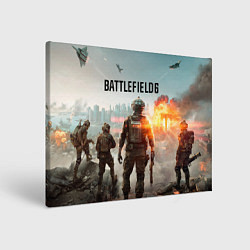 Холст прямоугольный Солдаты из Battlefield 6, цвет: 3D-принт