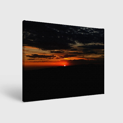 Картина прямоугольная Закат на плато / 3D-принт – фото 1