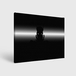 Холст прямоугольный Силуэт Бэтмена - градиент, цвет: 3D-принт