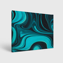 Картина прямоугольная Мраморный малахитовый узор из изумрудных разводов