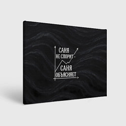 Картина прямоугольная Саня не спорит Саня объясняет