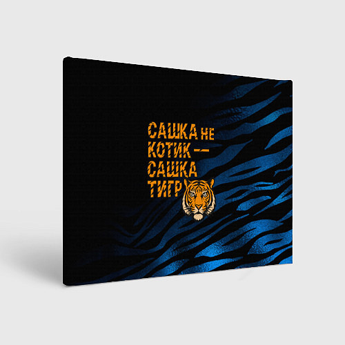 Картина прямоугольная Сашка не котик Сашка тигр / 3D-принт – фото 1