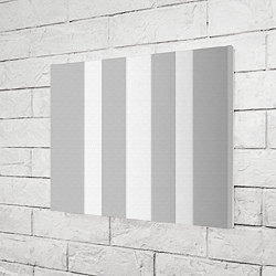 Холст прямоугольный Color white grey, цвет: 3D-принт — фото 2