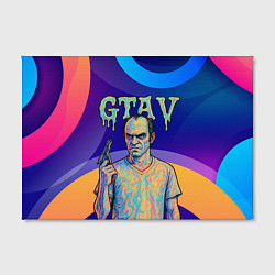 Холст прямоугольный Тревор Филипс GTA 5, цвет: 3D-принт — фото 2