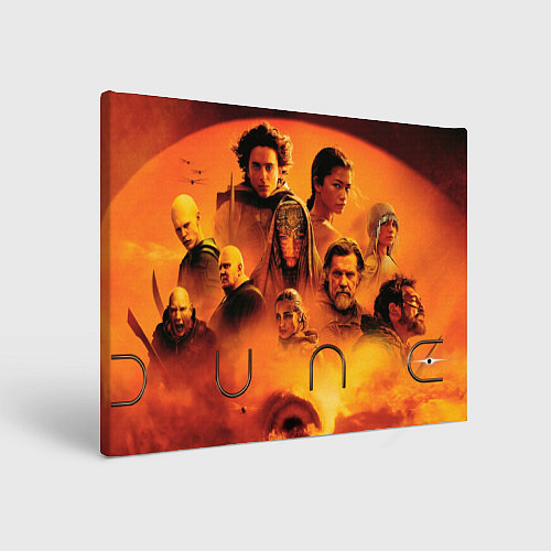 Картина прямоугольная Герои из фильма Дюна часть вторая / 3D-принт – фото 1