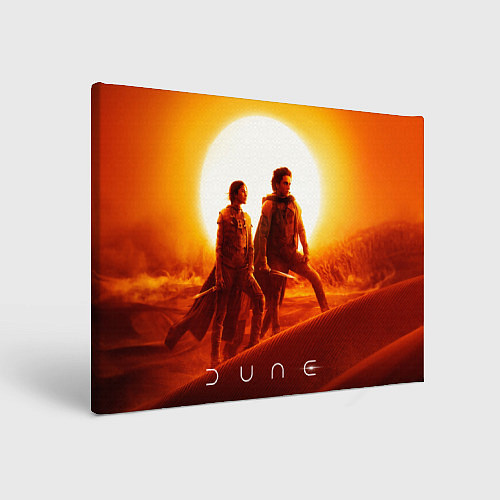 Картина прямоугольная Пол Атрейдес и Чани Dune part two / 3D-принт – фото 1