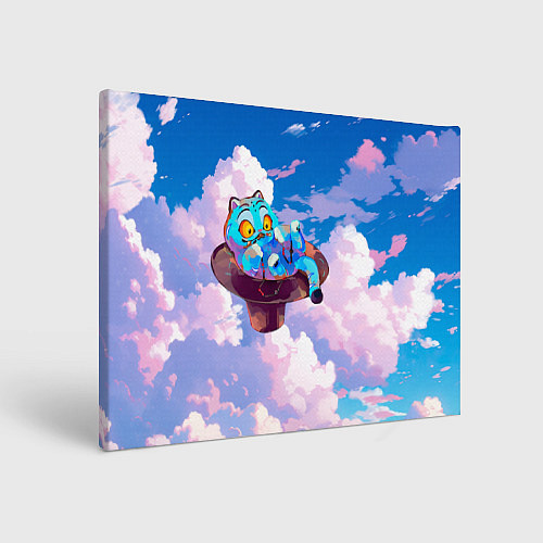 Картина прямоугольная Tiger Derpy in the clouds / 3D-принт – фото 1
