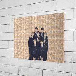 Холст прямоугольный BTS в костюмах, цвет: 3D-принт — фото 2