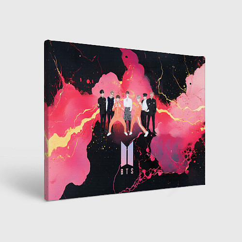 Картина прямоугольная BTS k-pop music / 3D-принт – фото 1
