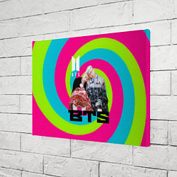 Холст прямоугольный BTS спиральный фон, цвет: 3D-принт — фото 2
