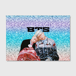 Холст прямоугольный BTS блестящий градиент, цвет: 3D-принт — фото 2