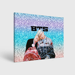 Картина прямоугольная BTS блестящий градиент