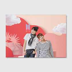 Холст прямоугольный BTS объемный фон сцены, цвет: 3D-принт — фото 2