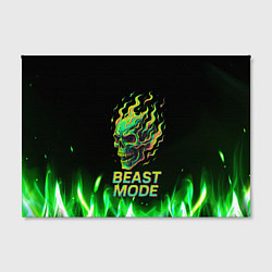 Холст прямоугольный Режим зверя огненный череп, цвет: 3D-принт — фото 2