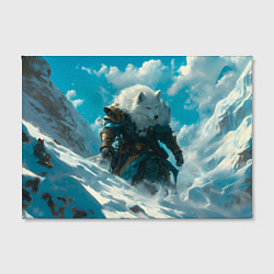Холст прямоугольный Воин волк, цвет: 3D-принт — фото 2