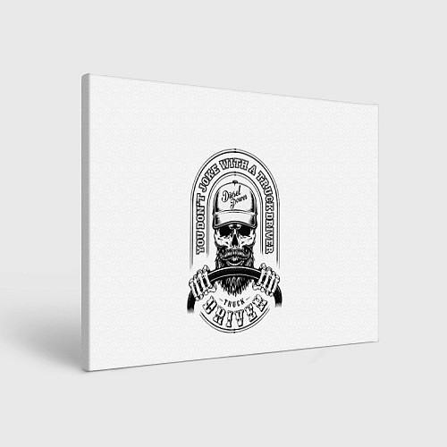 Картина прямоугольная Водитель грузовика / 3D-принт – фото 1